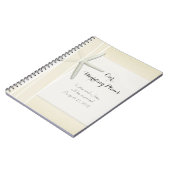 ベイサイドビーチをテーマにしたウェディングプランナーメモリーブック ノートブック (左側)