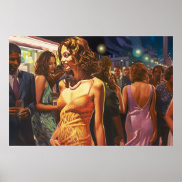 ベイサイドラテンアメリカ系女性 ポスター