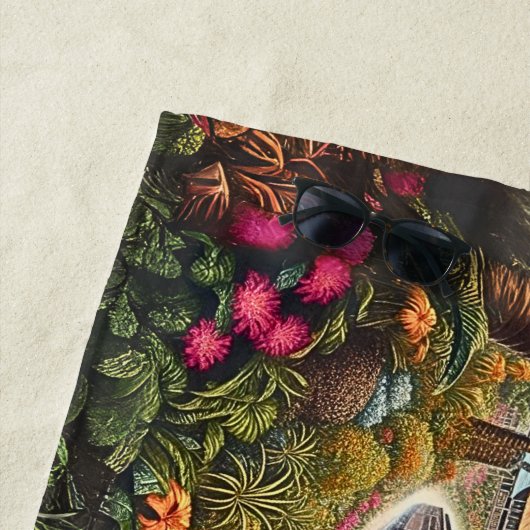 ベイサイ表現ドスチームトレインビーチ ビーチタオル (インサイチュ)