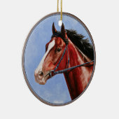ベイサラブレッド競走馬 セラミックオーナメント (右)