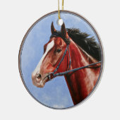 ベイサラブレッド競走馬 セラミックオーナメント (左)