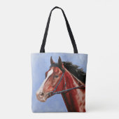 ベイサラブレッド競走馬 トートバッグ (裏面)