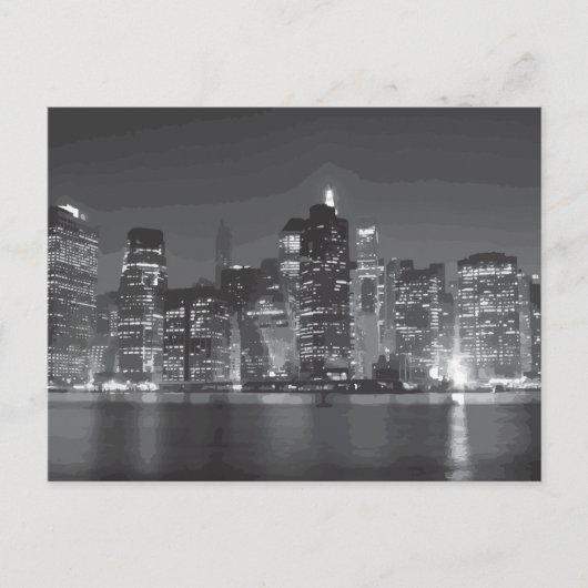 ベイシティーを見下ろす ポストカード (正面)