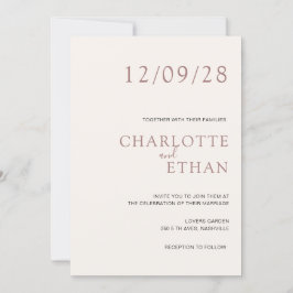 ベイシンプルジエレガント 招待状