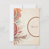 ベイシンプルージボホシック結婚ズ 出欠カード (裏面)