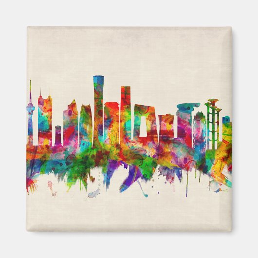 ベイジン中国スカイライン マグネット (正面)