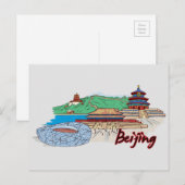 ベイジン中国 ポストカード (正面/裏面)