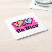 ベイスウォーターハート ペーパーコースター (アングル)