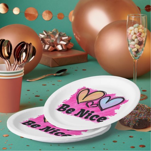 ベイスウォーターハート ペーパープレート (複数)