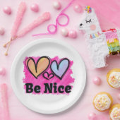 ベイスウォーターハート ペーパープレート (パーティー)