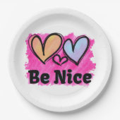 ベイスウォーターハート ペーパープレート (正面)