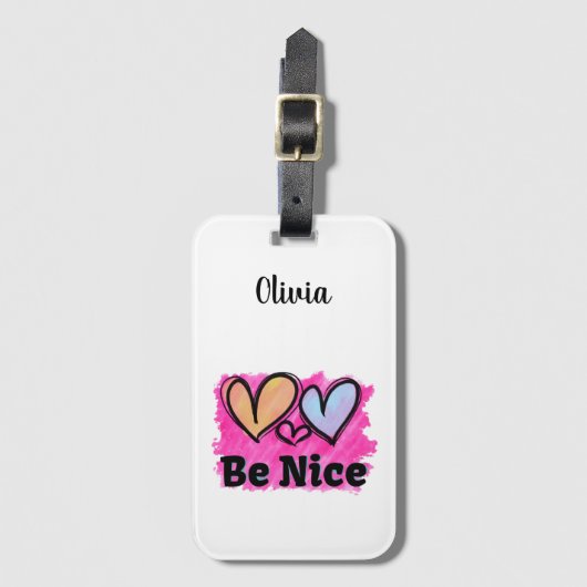 ベイスウォーターハート ラゲッジタグ (正面縦)