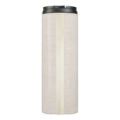 ベイスタイリッシュジエレガント・リネンと金ゴールドストライプの タンブラー (裏面)