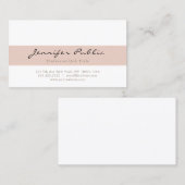 ベイスタイリッシュージホワイトモダンプロフェッショナルシンプル 名刺 (正面/裏面)