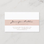 ベイスタイリッシュージホワイトモダンプロフェッショナルシンプル 名刺 (正面)