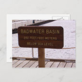 ベイスン看板のポストカード ポストカード (正面/裏面)