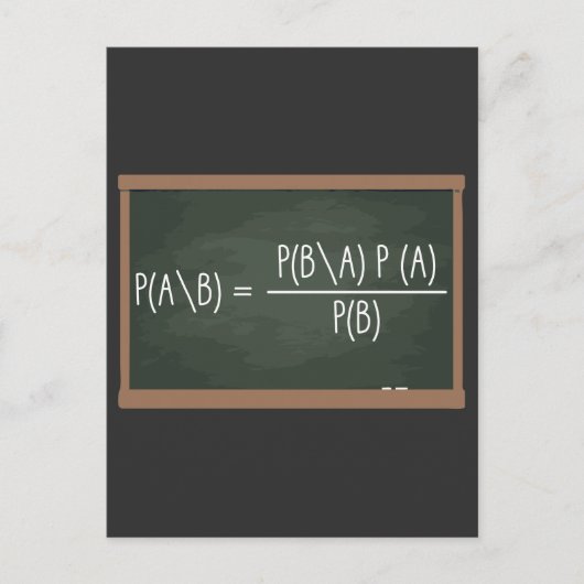 ベイズ定理データ科学 ポストカード (正面)