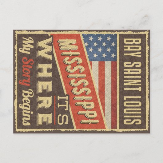 ベイセントルイスミシシッピ ポストカード (正面)