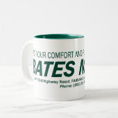 ベイツモーテルコーヒーマグ ツートーンマグカップ (正面左)