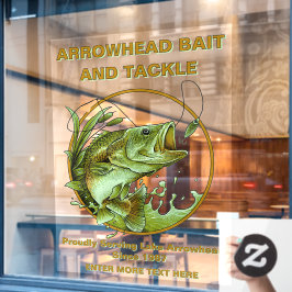 ベイトカスタマイズル仕掛けショップLargemouth Bass Laror ウィンドウサイン