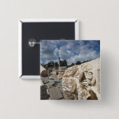 ベイトシェアン国立公園、ローマ時代の遺跡 缶バッジ (正面&裏面)