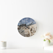 ベイトシーアン国立公園ローマ時代の遺跡 ラウンド壁時計 (ホーム)