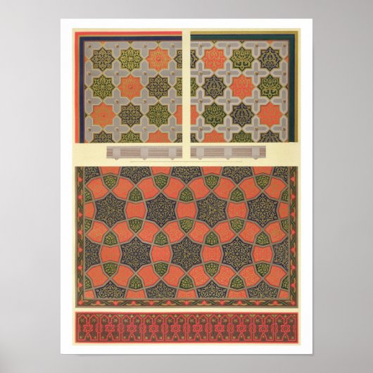 ベイト・エル・テッチェルの家からの天井装飾 ポスター (正面)