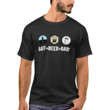 ベイト、ビール、父親のTシャツ