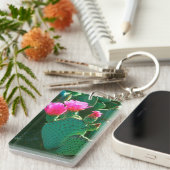 ベイバーテイルサボテンの花 キーホルダー (正面右)