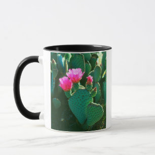 ベイバーテイルサボテンの花 マグカップ