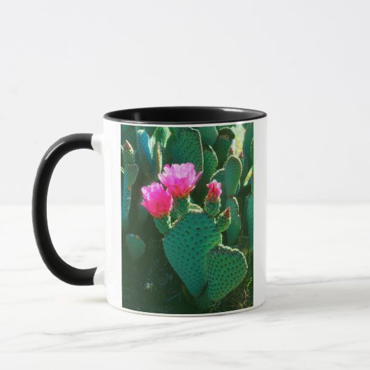 ベイバーテイルサボテンの花 マグカップ (左)
