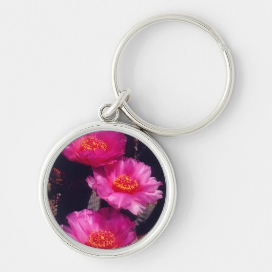 ベイバーテイルサボテンの花 2 キーホルダー (正面)