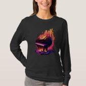 ベイパーウェーブピアノ Tシャツ (正面)