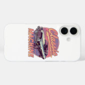 ベイパーウェーブ風クラシックカー Case-Mate iPhoneケース (裏面 (横))