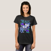 ベイパーウェーブ ピクセル コンピューター 美意識 Tシャツ 2016 (正面フル)
