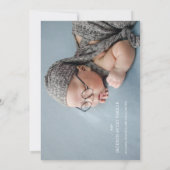 ベイビーお披露目 シップンシー  フォト招待状 招待状 (裏面)