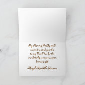 ベイビーからのありがとう！ サンキューカード (内部)