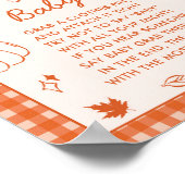 「ベイビーなんて言わないで!」楽しいベビーシャワーゲームサイン ポスター (角)