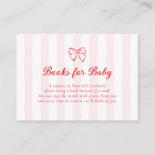 ベイビーへの本のカード「リトル・スイートハート」 エンクロージャーカード (正面)