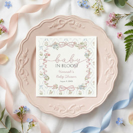ベイビーインブルームベビーシャワー スタンダードカクテルナプキン