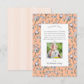 ベイビーオレンジ スウィートリトルワン キャンディー サンクスカード サンキューカード (正面/裏面)