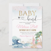 ベイビーオンボード さまでお待ちしております 海の中の特別な招待 少女よ 招待状 (正面)