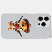 ベイビーカウボーイ犬iPhone/iPadケース Case-Mate iPhoneケース (裏面 (横))