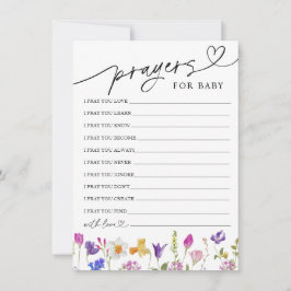 ベイビーカード ワイルドフラワーの祈りと願い 招待状