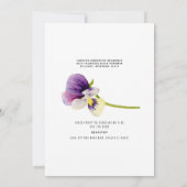 ベイビーガール超音波 フラワシャワー 招待状 (裏面)