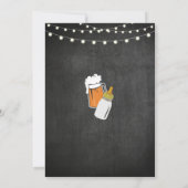 ベイビーガール ブリューイング シャワービール ピンク チョーク インビテ 招待状 (裏面)