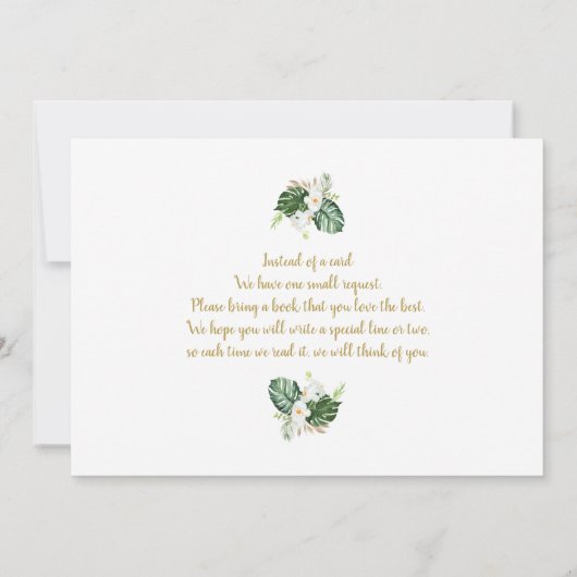 ベイビーシャワポップ・アートのーガール招待状 招待状 (裏面)