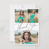 ベイビーシャワーありがとう！ ３枚の写真（プリント＆デジタル） 招待状 (正面)