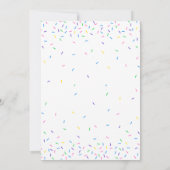 ベイビーシャワーで散水駆動招待状 招待状 (裏面)