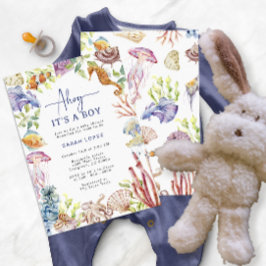 ベイビーシャワーのご招待「Ahoy」 招待状